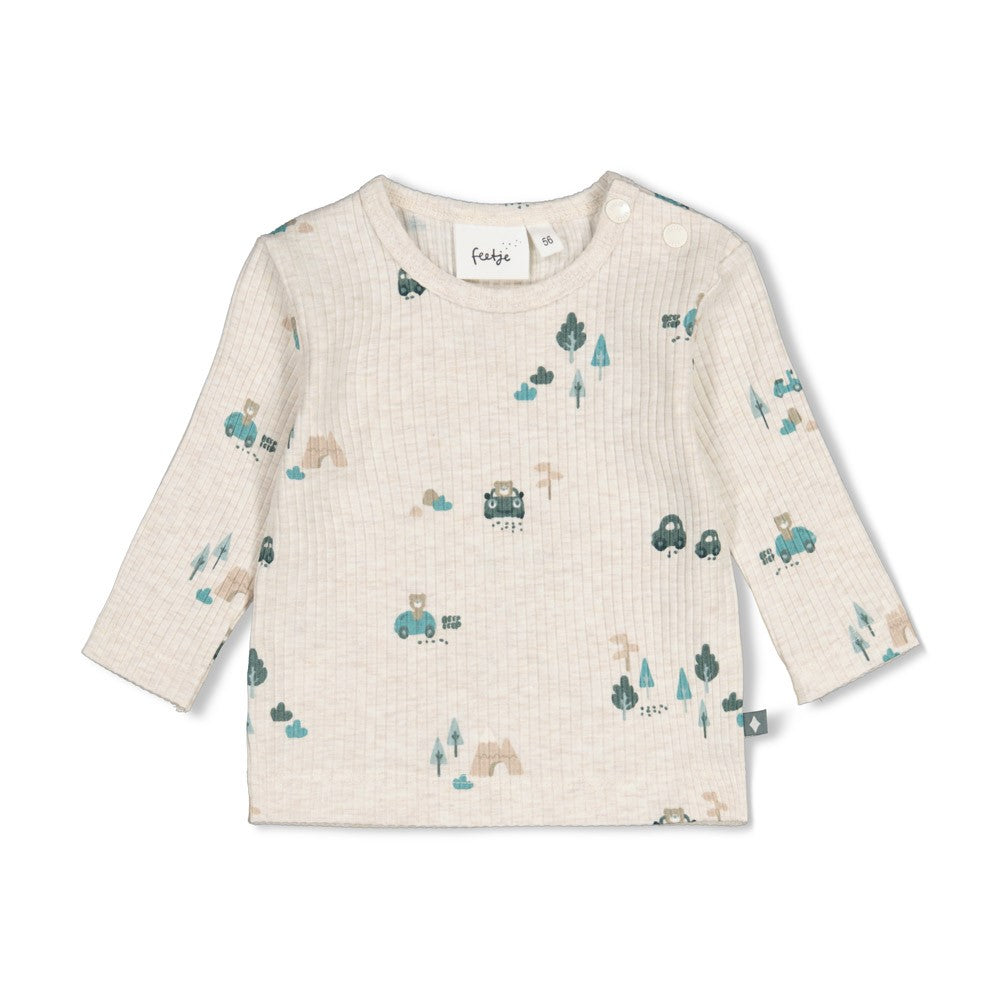 Feetje Baby-Jungen Langarmshirt 51602828 – natur melange