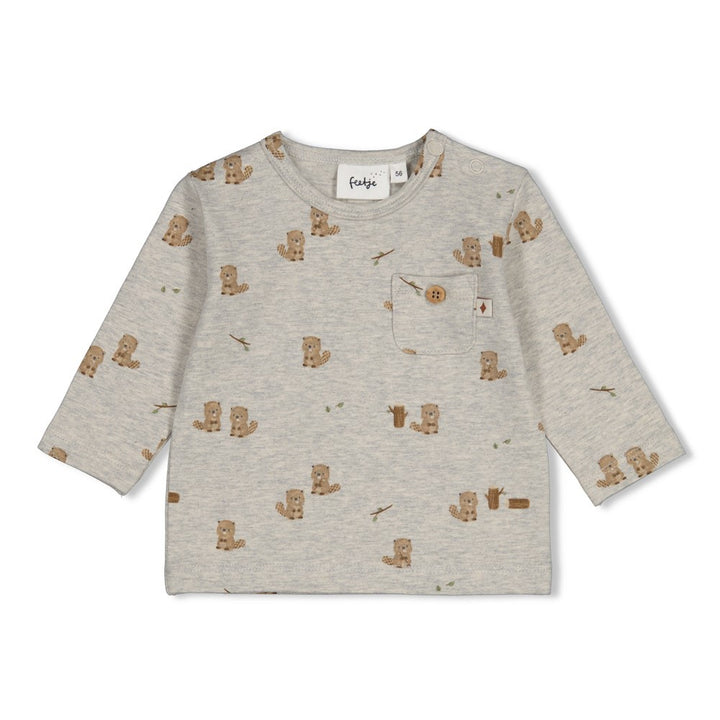 Feetje Baby-Jungen Langarmshirt 51602779 – grau melange