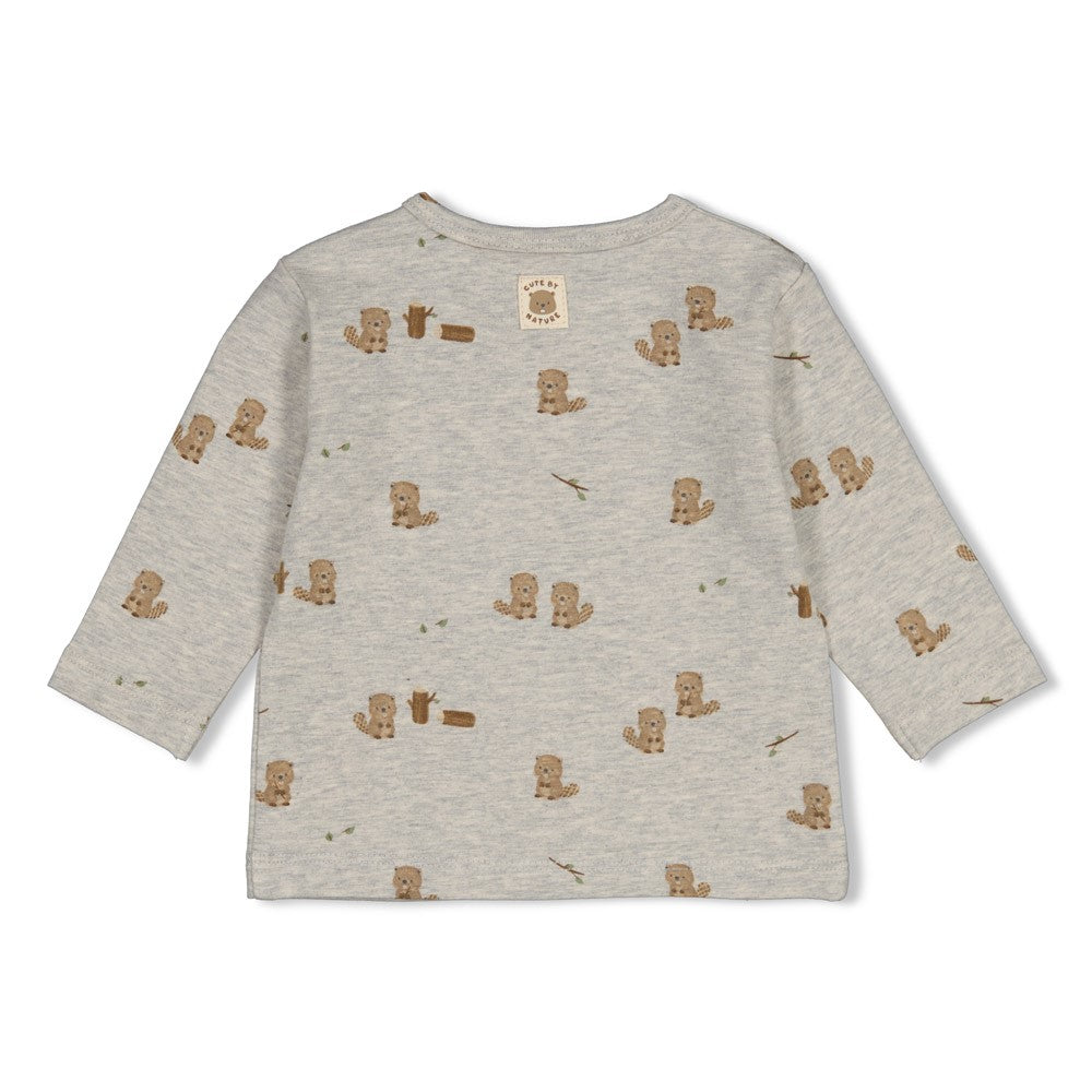 Feetje Baby-Mädchen Langarmshirt 51602779 – grau melange