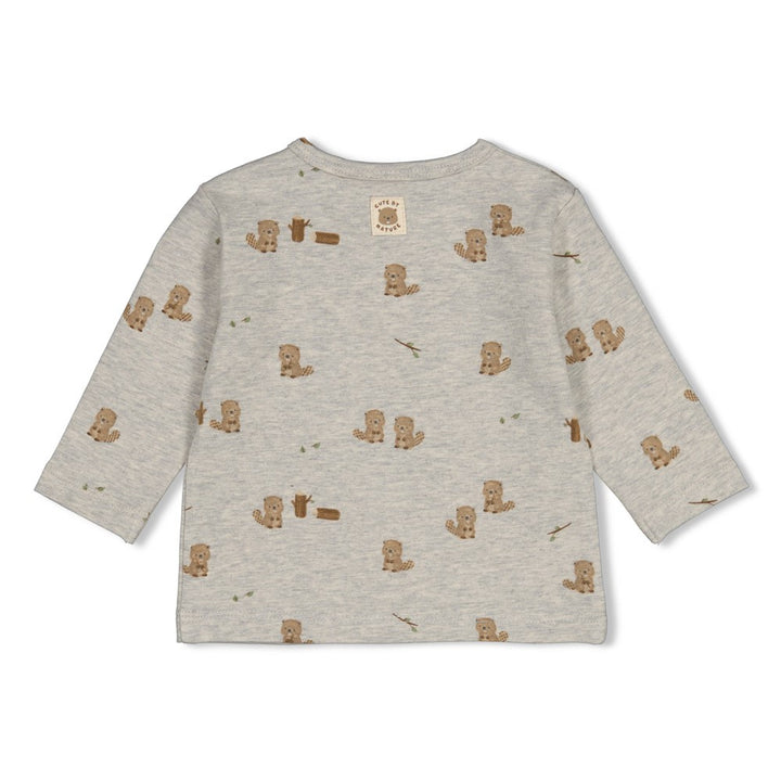 Feetje Baby-Jungen Langarmshirt 51602779 – grau melange