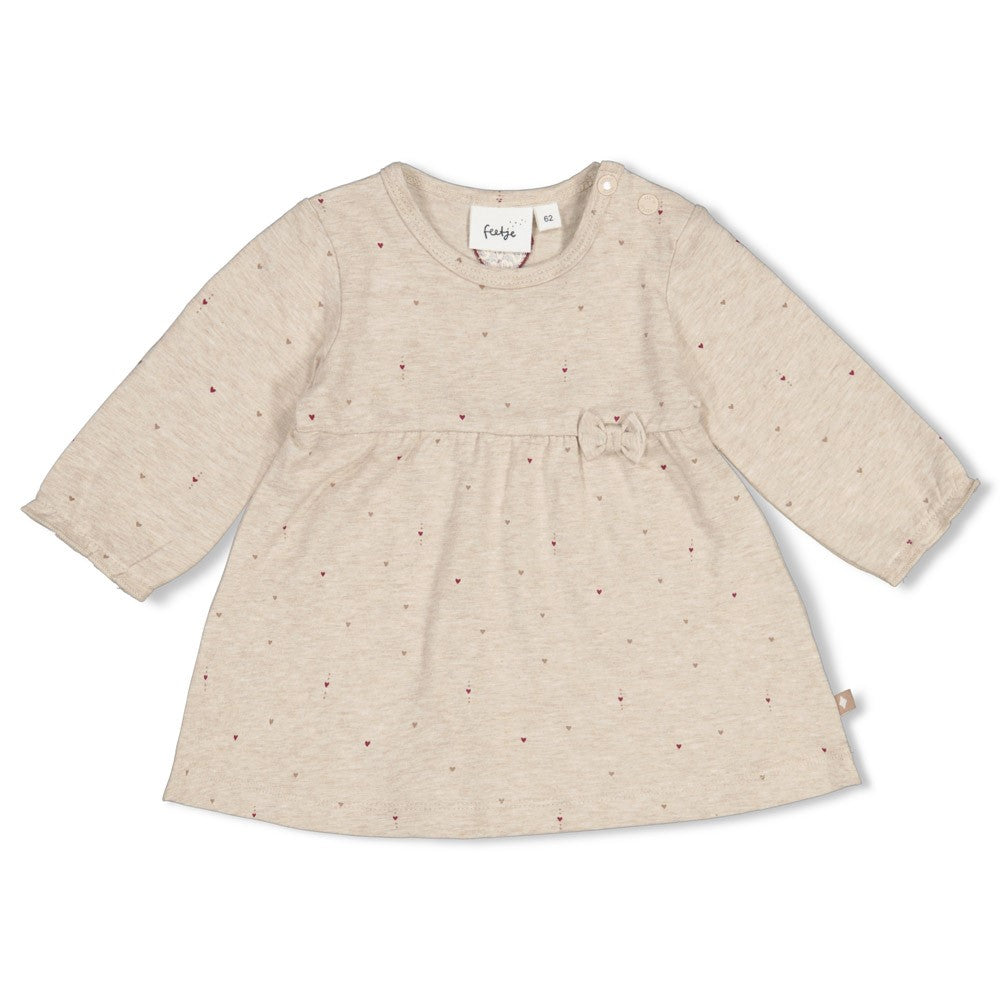 Feetje Baby-Mädchen Kleid 51400600 – taupe melange
