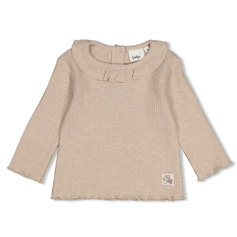 Feetje Baby-Mädchen Langarm Shirt 51602844 – taupe melange