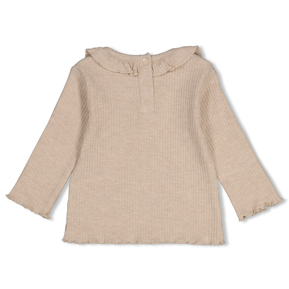 Feetje Baby-Mädchen Langarm Shirt 51602844 – taupe melange