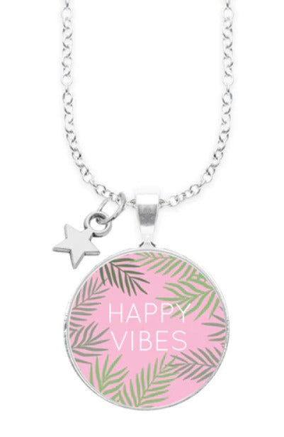 Spruchketten BY LIEBLICHKEITEN mit Charm: HAPPY VIBES