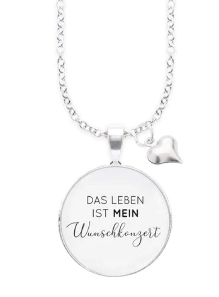 Spruchketten BY LIEBLICHKEITEN mit Charm: DAS LEBEN IST MEIN WUNSCHKONZERT