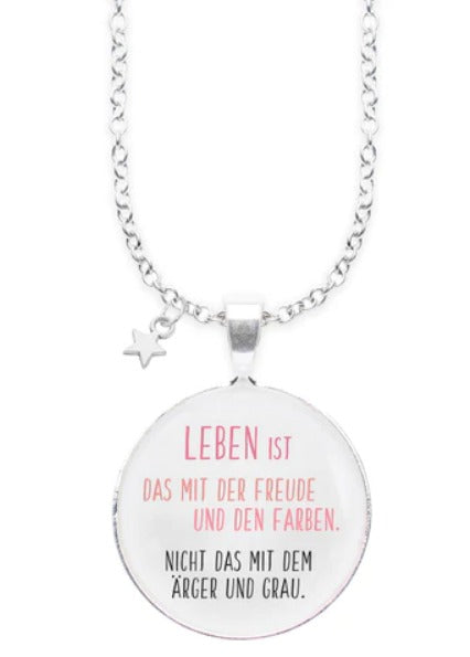 Spruchketten BY LIEBLICHKEITEN mit Charm: LEBEN IST DAS MIT DER FREUDE