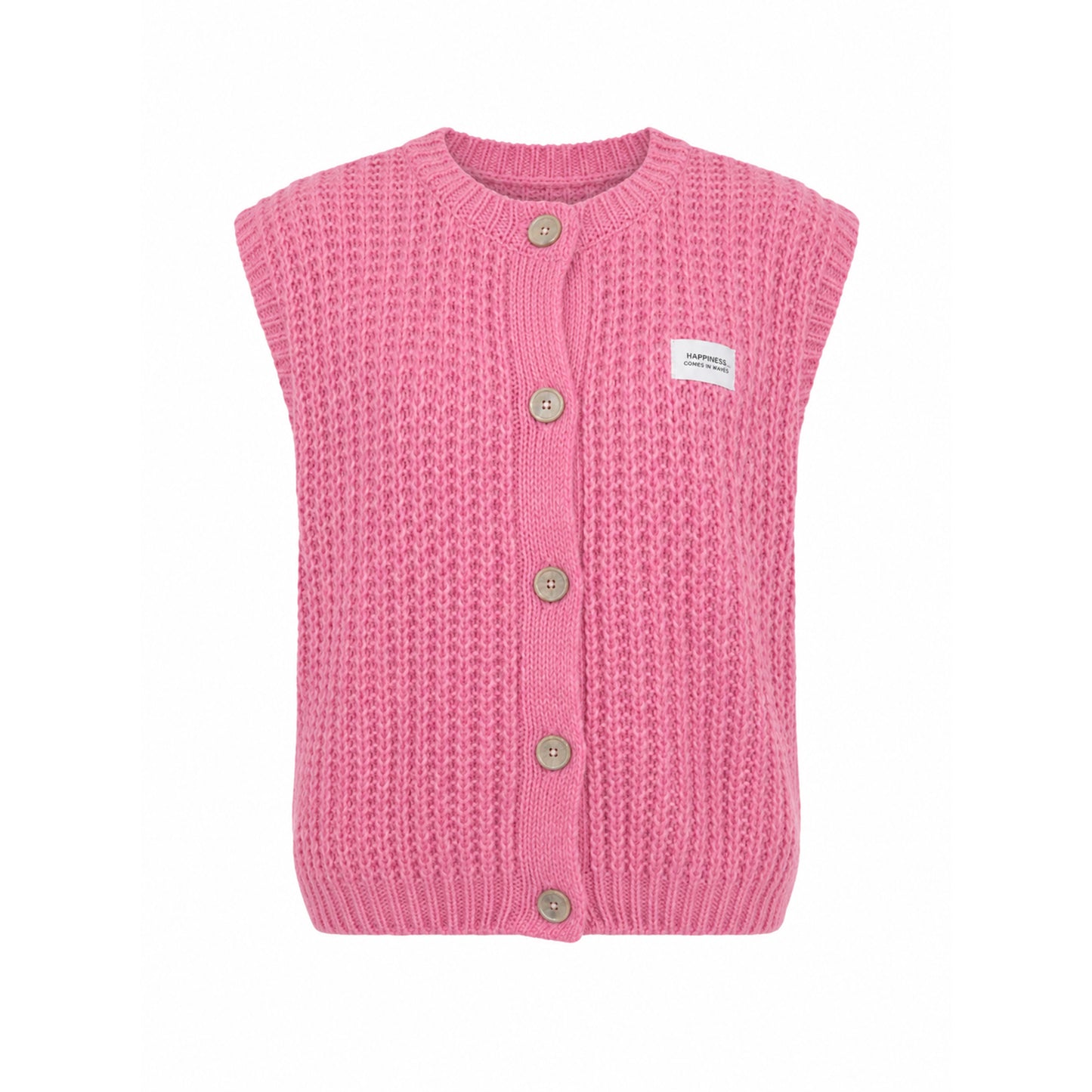 Zwillingsherz Damen Strickweste Grobstrick Weste "Colors"
