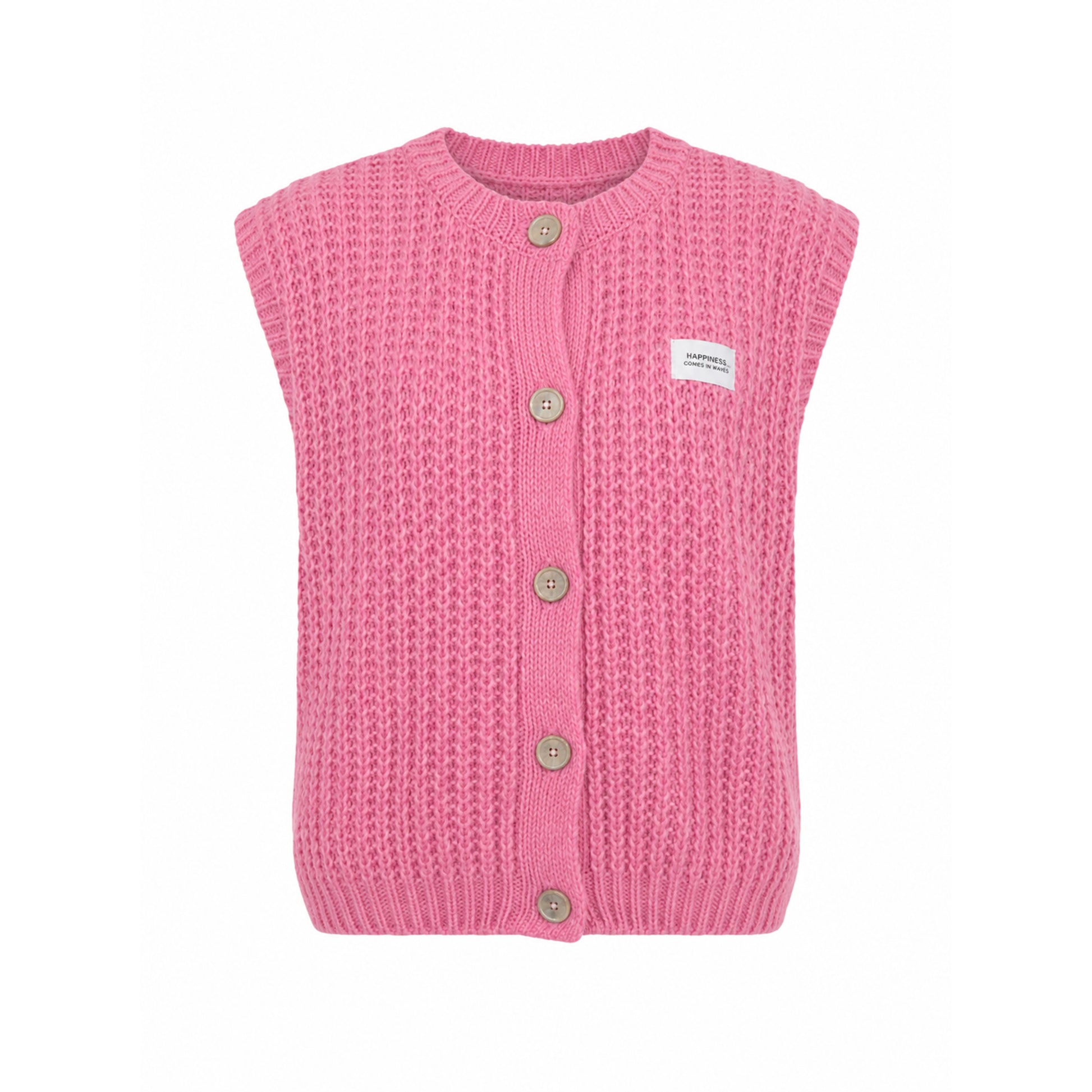 Zwillingsherz Damen Strickweste Grobstrick Weste "Colors"