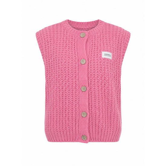 Zwillingsherz Damen Strickweste Grobstrick Weste "Colors"