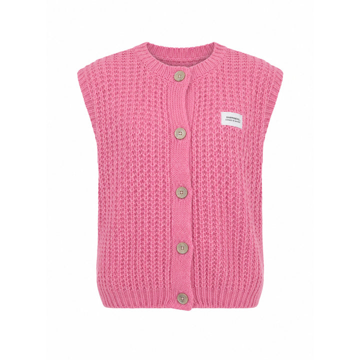 Zwillingsherz Damen Strickweste Grobstrick Weste "Colors"