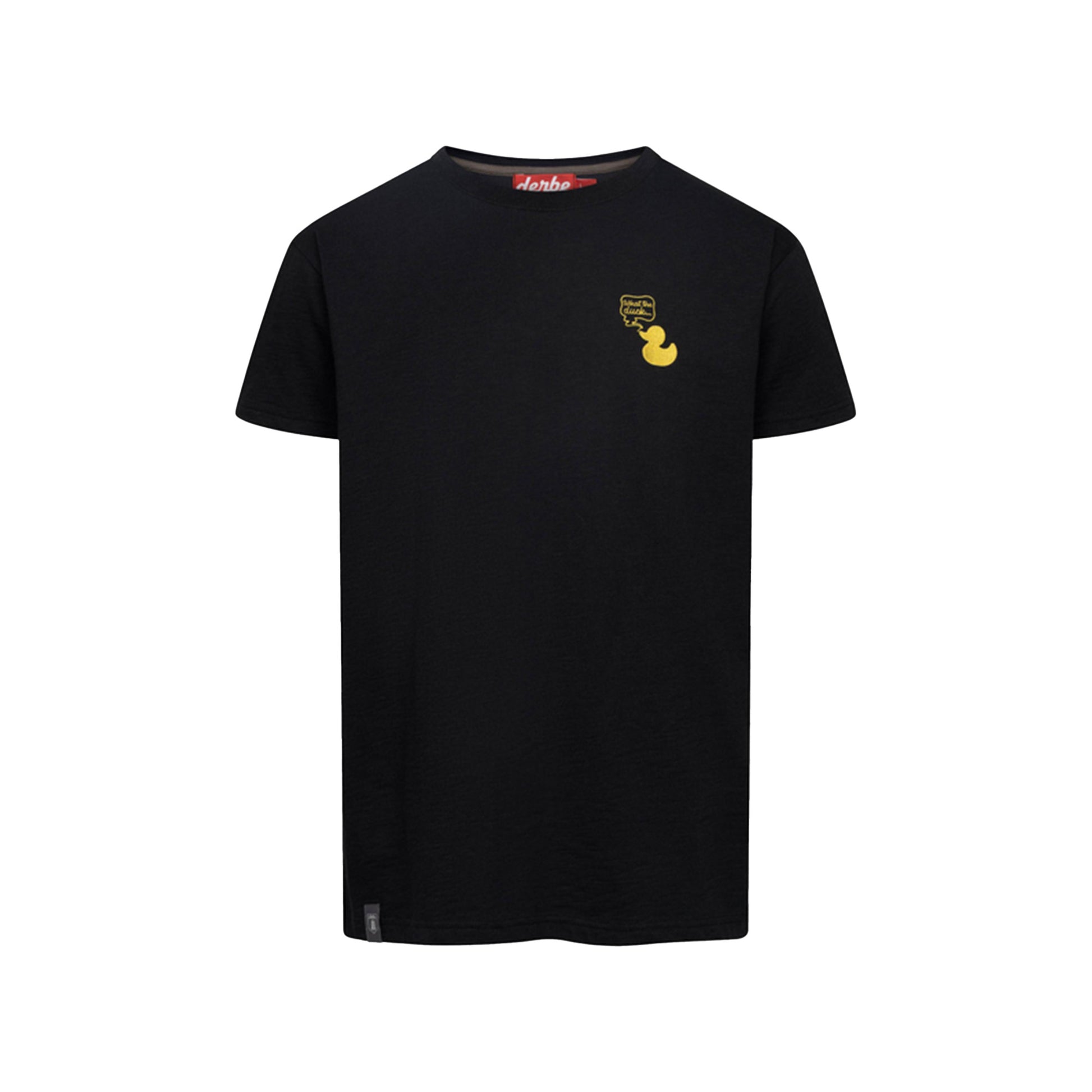 Derbe Herren T-Shirt What the duck – jet black