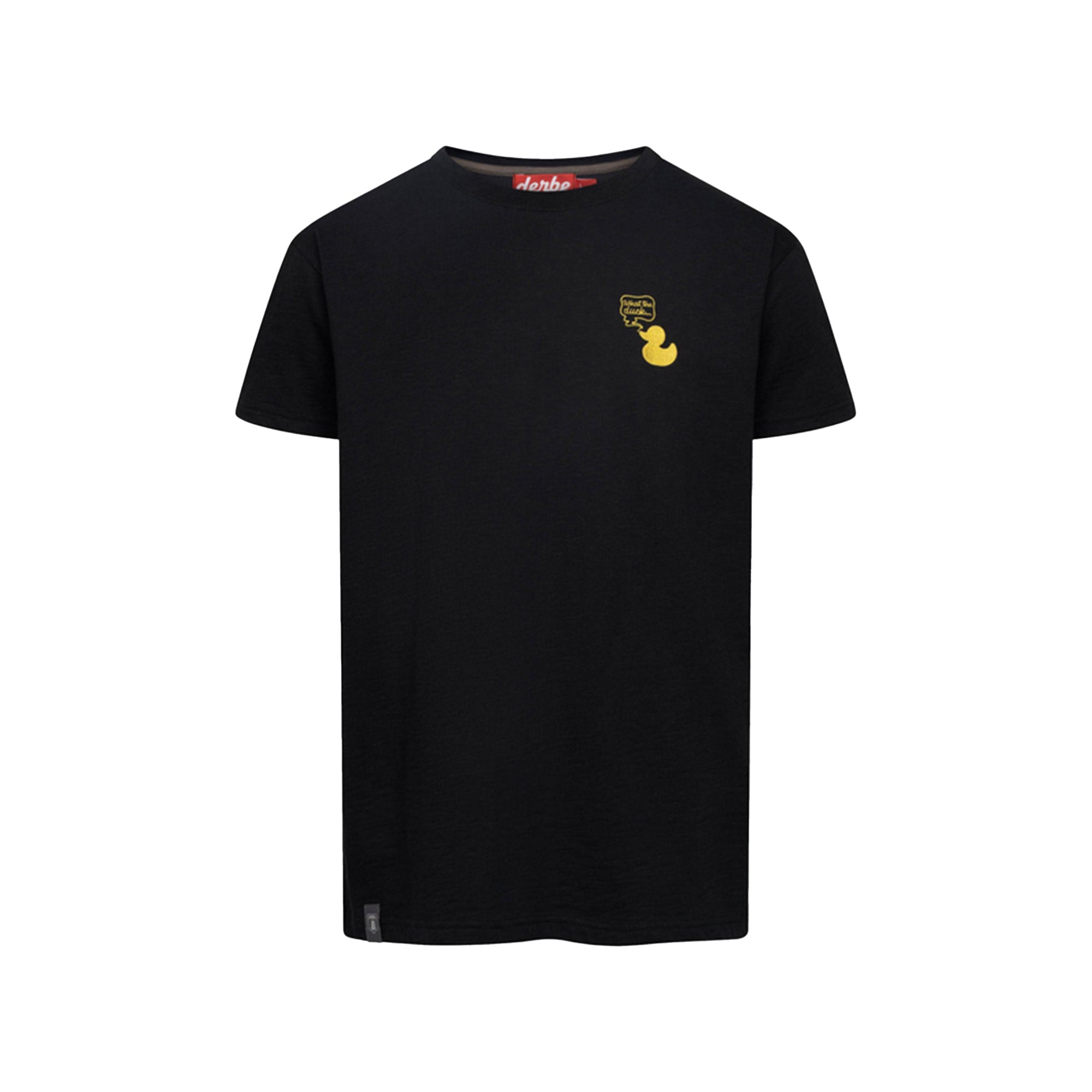 Derbe Herren T-Shirt What the duck – jet black