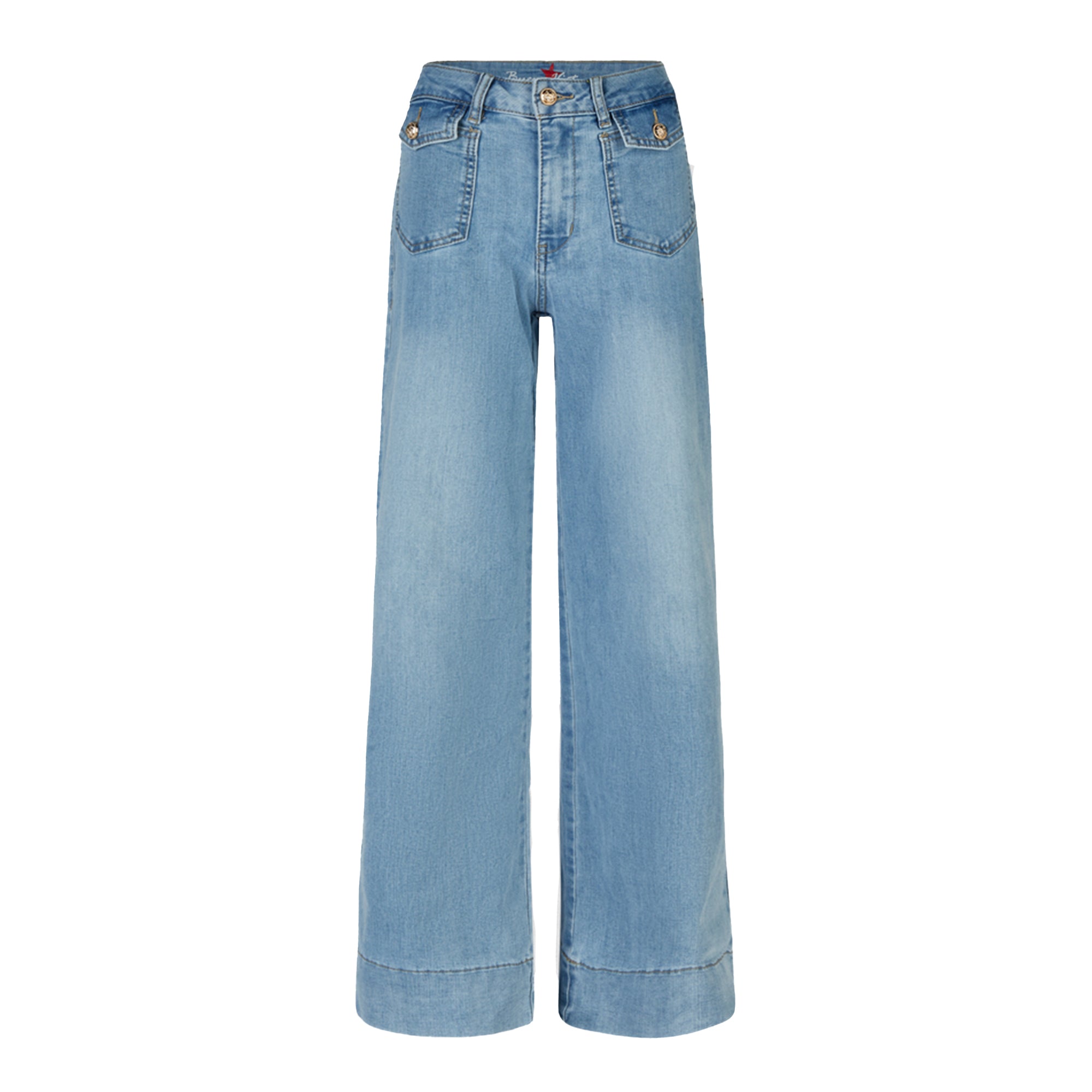 Buena Vista Damen Jeans Wide Leg A stretch denim