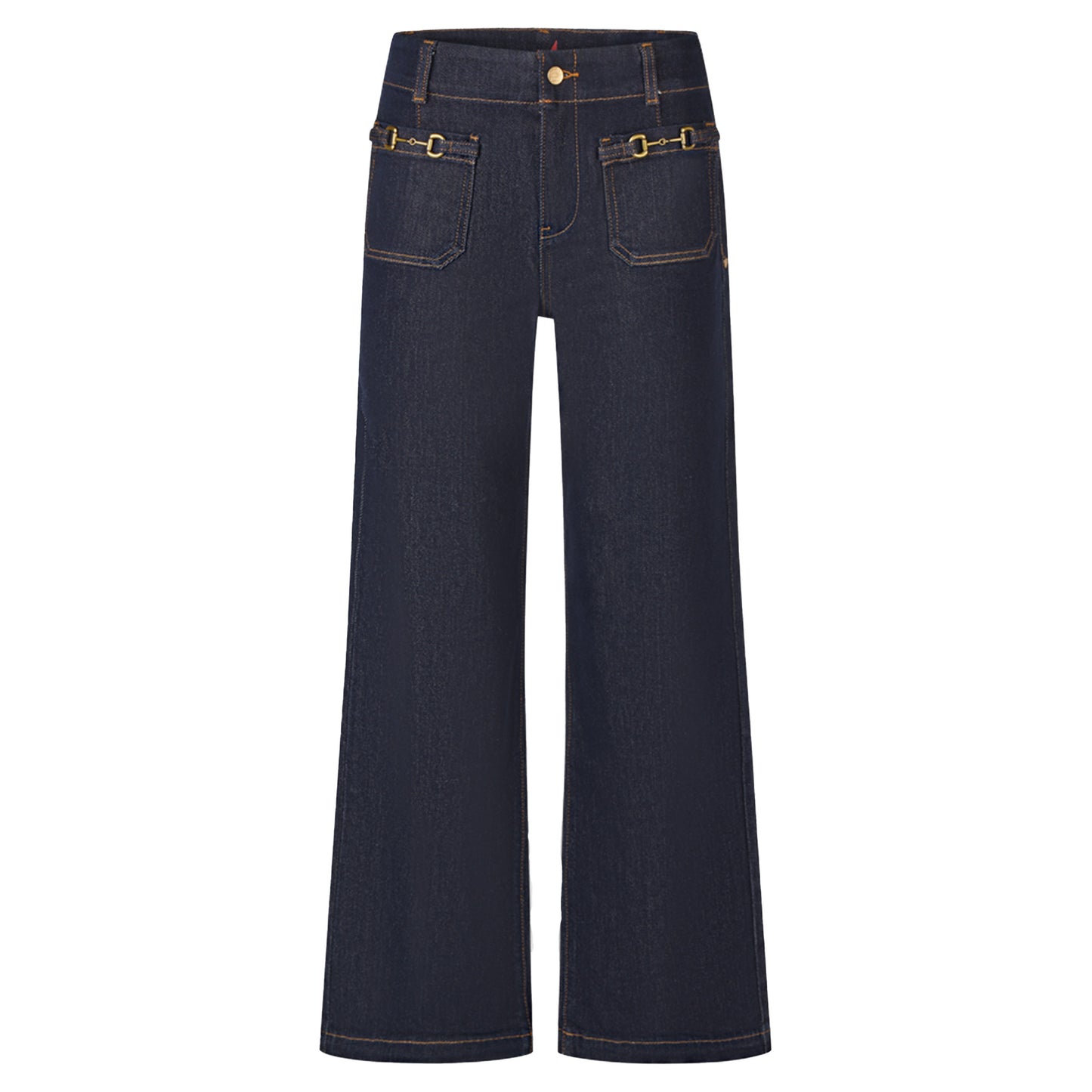 Buena Vista Damen Jeans Wide Leg Chain – raw blue