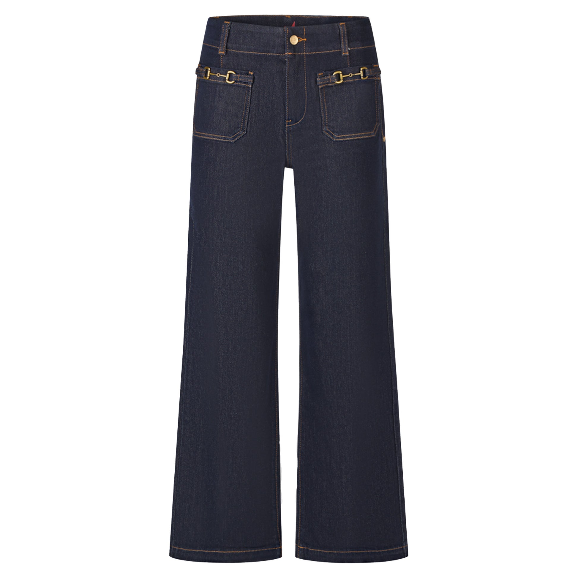 Buena Vista Damen Jeans Wide Leg Chain – raw blue