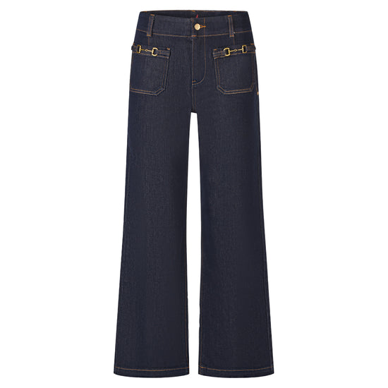 Buena Vista Damen Jeans Wide Leg Chain – raw blue