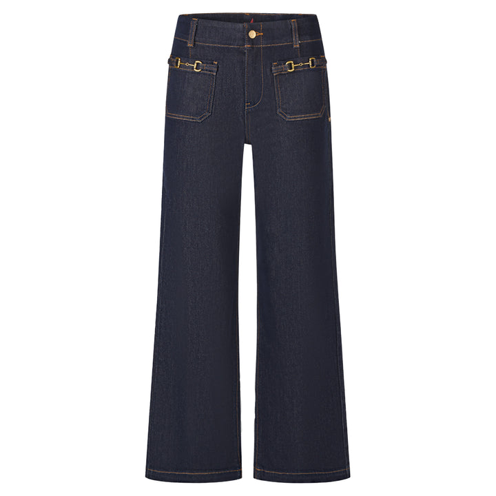 Buena Vista Damen Jeans Wide Leg Chain – raw blue
