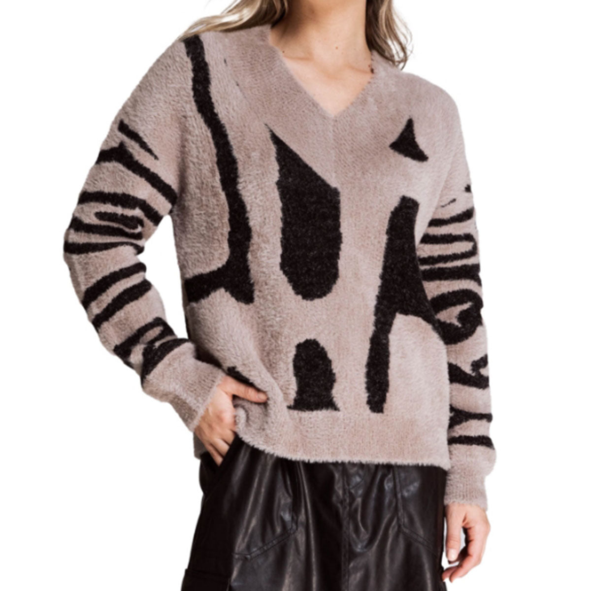 Zhrill Damen Strickpullover ZHBURA TANNIN