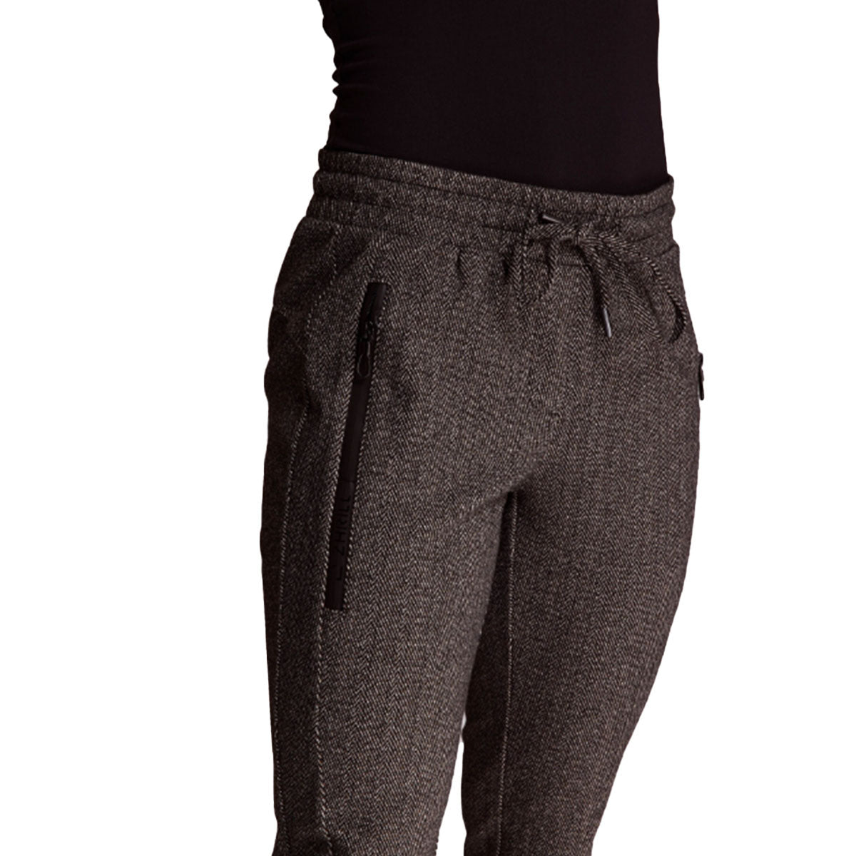 Zhrill Damen Jogg-Pants ZHCHIARA HERRINGBONE TANNIN