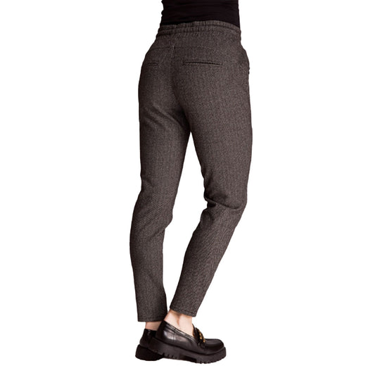 Zhrill Damen Jogg-Pants ZHCHIARA HERRINGBONE TANNIN