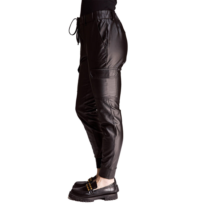 Zhrill Damen Cargohose ZHDAISEY COATED - jet black