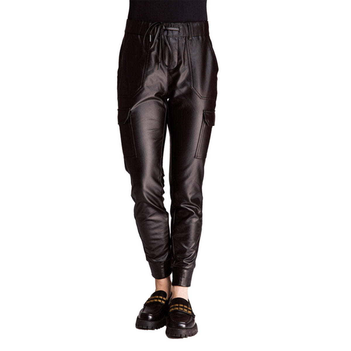 Zhrill Damen Cargohose ZHDAISEY COATED - jet black