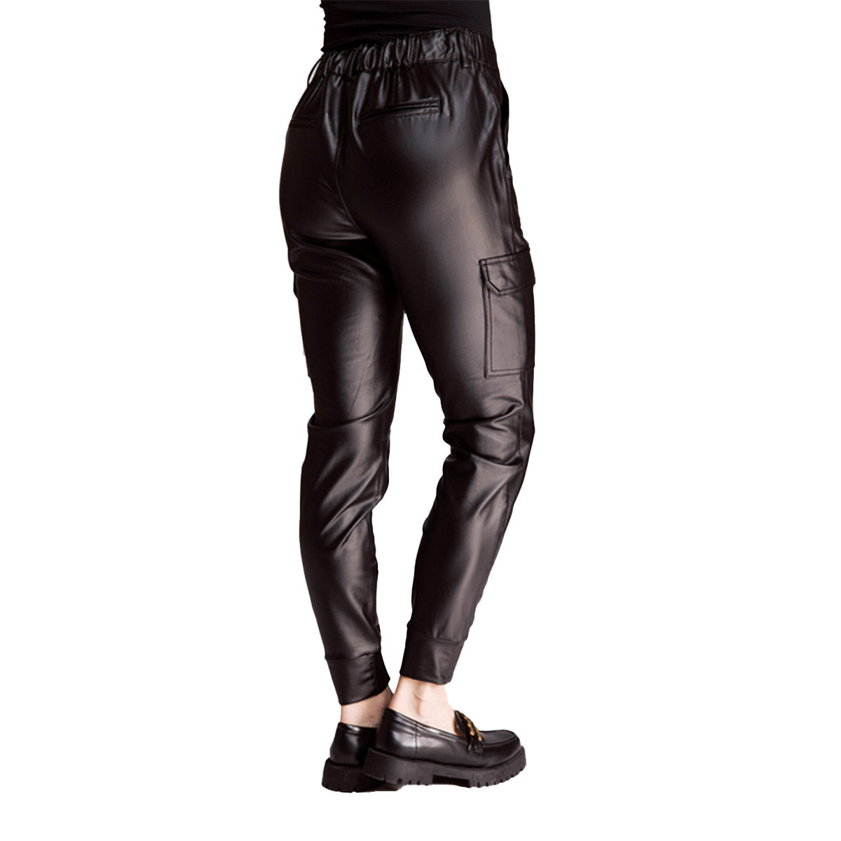 Zhrill Damen Cargohose ZHDAISEY COATED - jet black