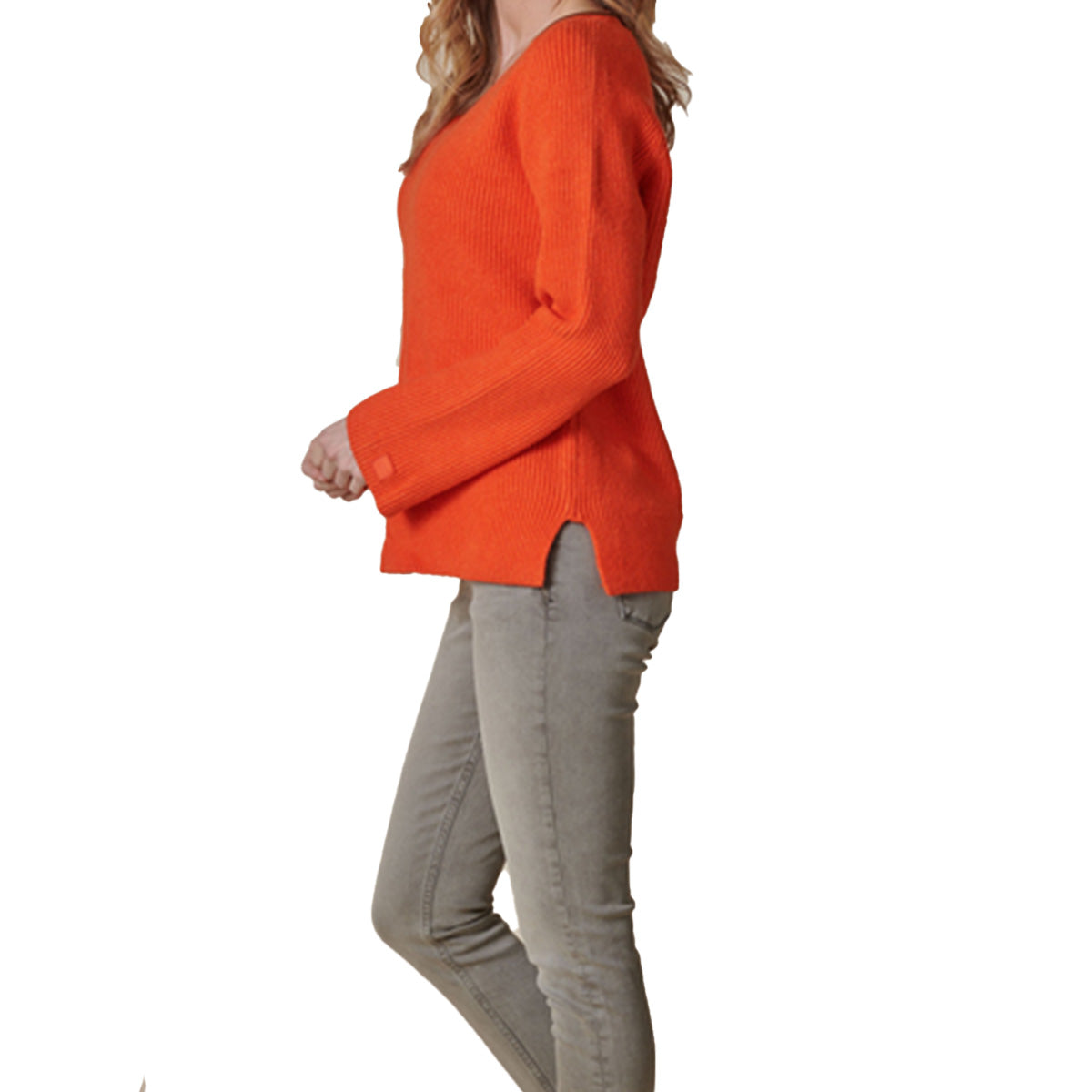 Zhrill Damen Strickpullover ZHFREESA TANGERINE TANGO