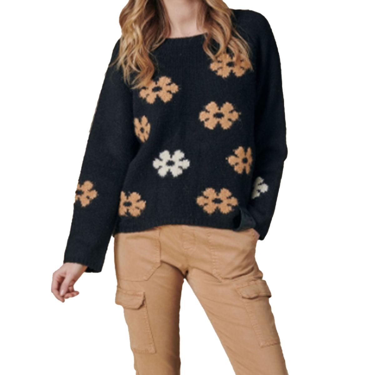 Zhrill Damen Strickpullover ZHISABELLA FLOWER