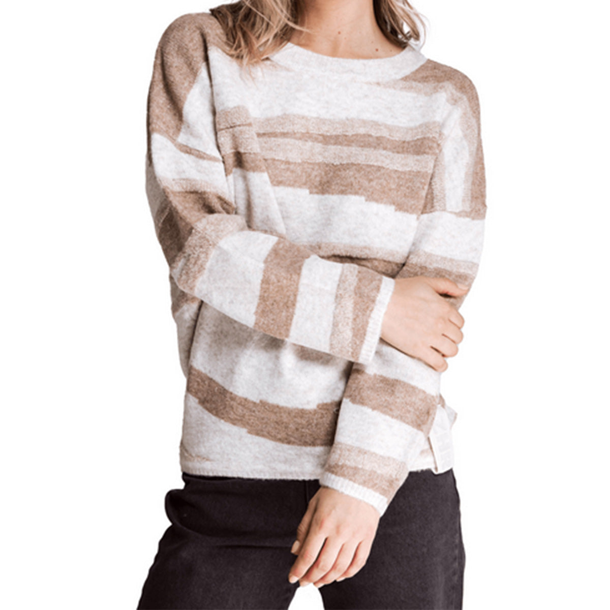 Zhrill Damen Strickpullover ZHISABELLA TERRY FOG