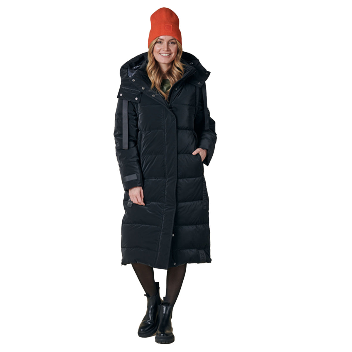 Zhrill Damen Wintermantel-Weste ZHISI MAX METALLIC - jet black