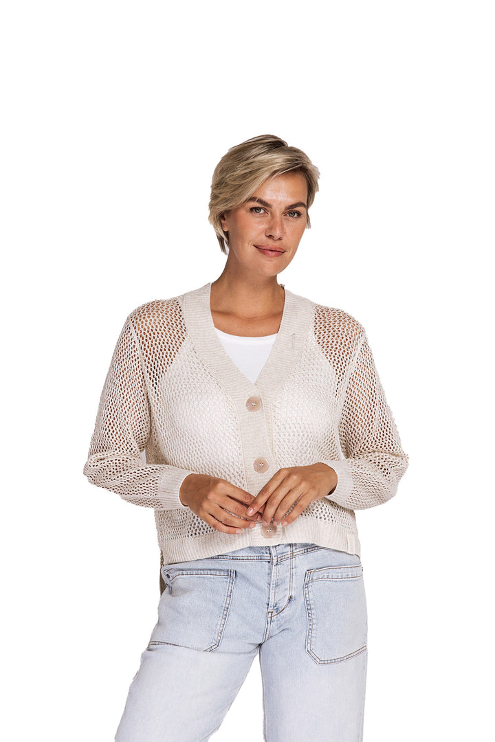 Zhrill Damen Strickjacke ZHKAJA – off white