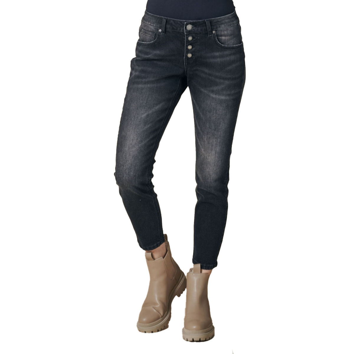 Zhrill Damen Jeanshose ZHNALI BLACK DENIM