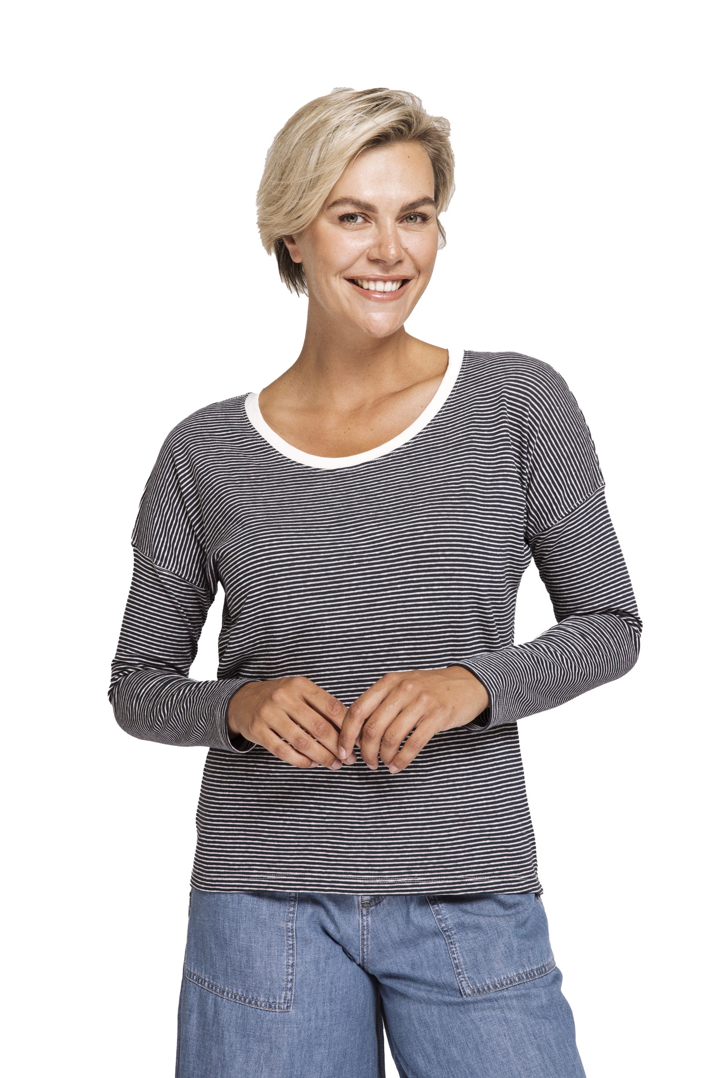 Zhrill Damen T-Shirt ZHRAHEL LS – off white