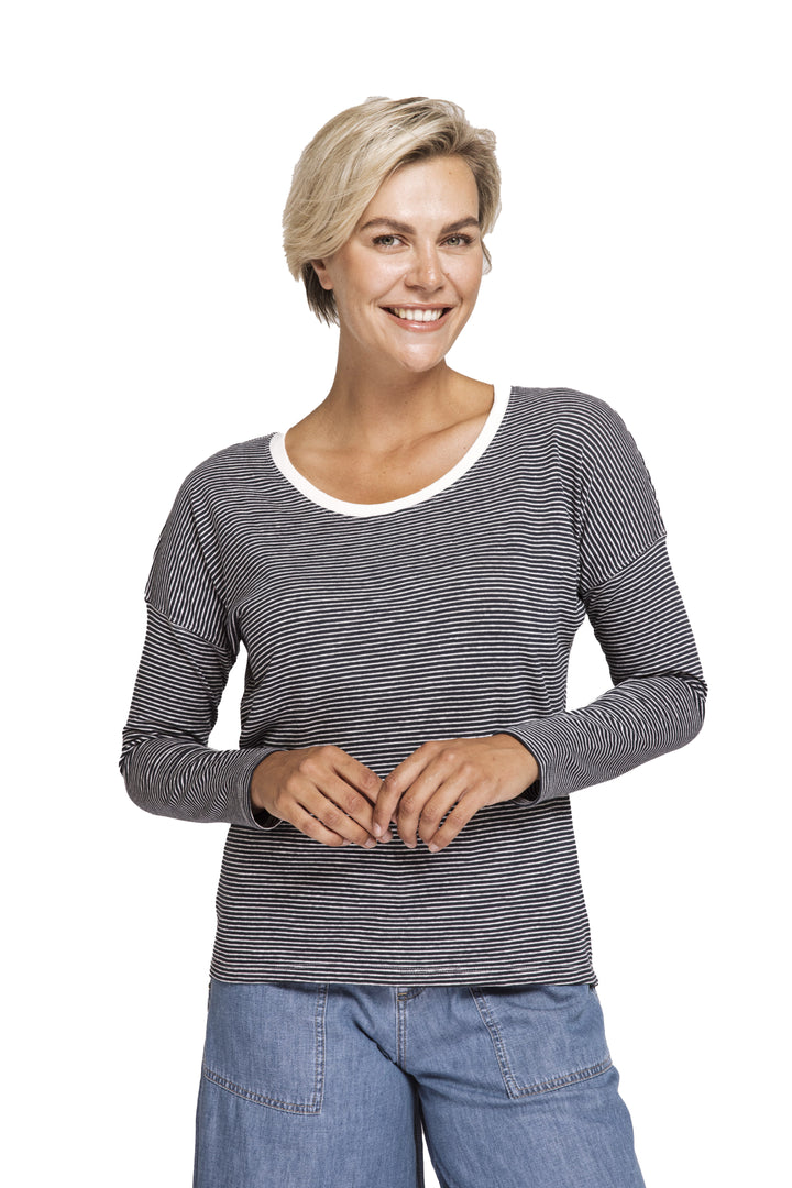 Zhrill Damen T-Shirt ZHRAHEL LS – off white