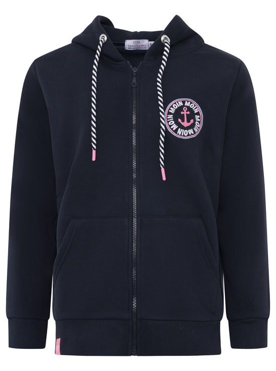 Zwillingsherz Damen Kapuzensweatjacke "Anker Kreis Classic"