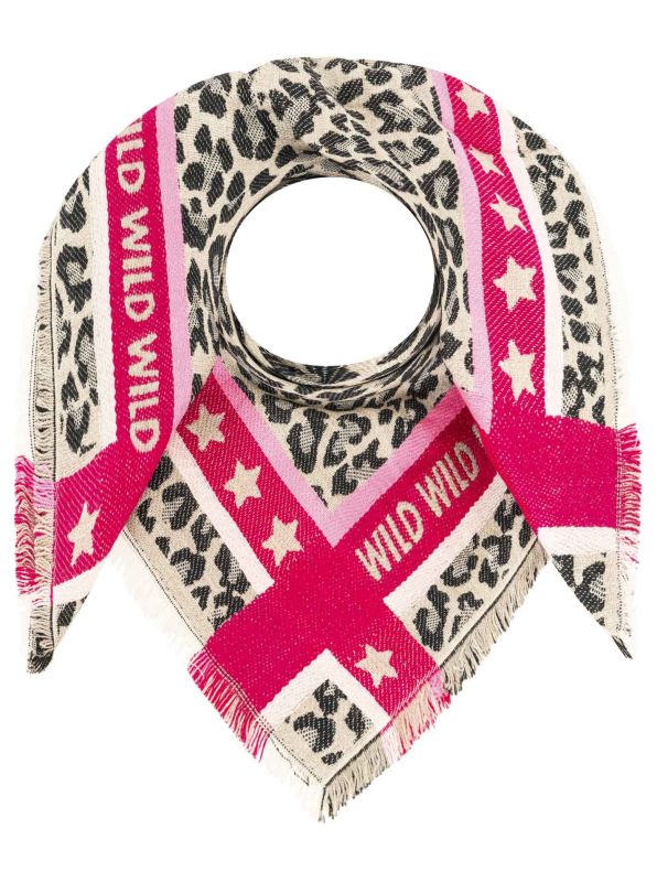 Zwillingsherz Damen Schal Viereck Wollmix "Wild Star"