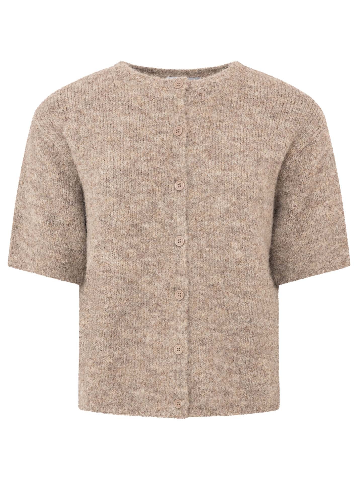 Zwillingsherz Damen Kurzarm Cardigan Cozy