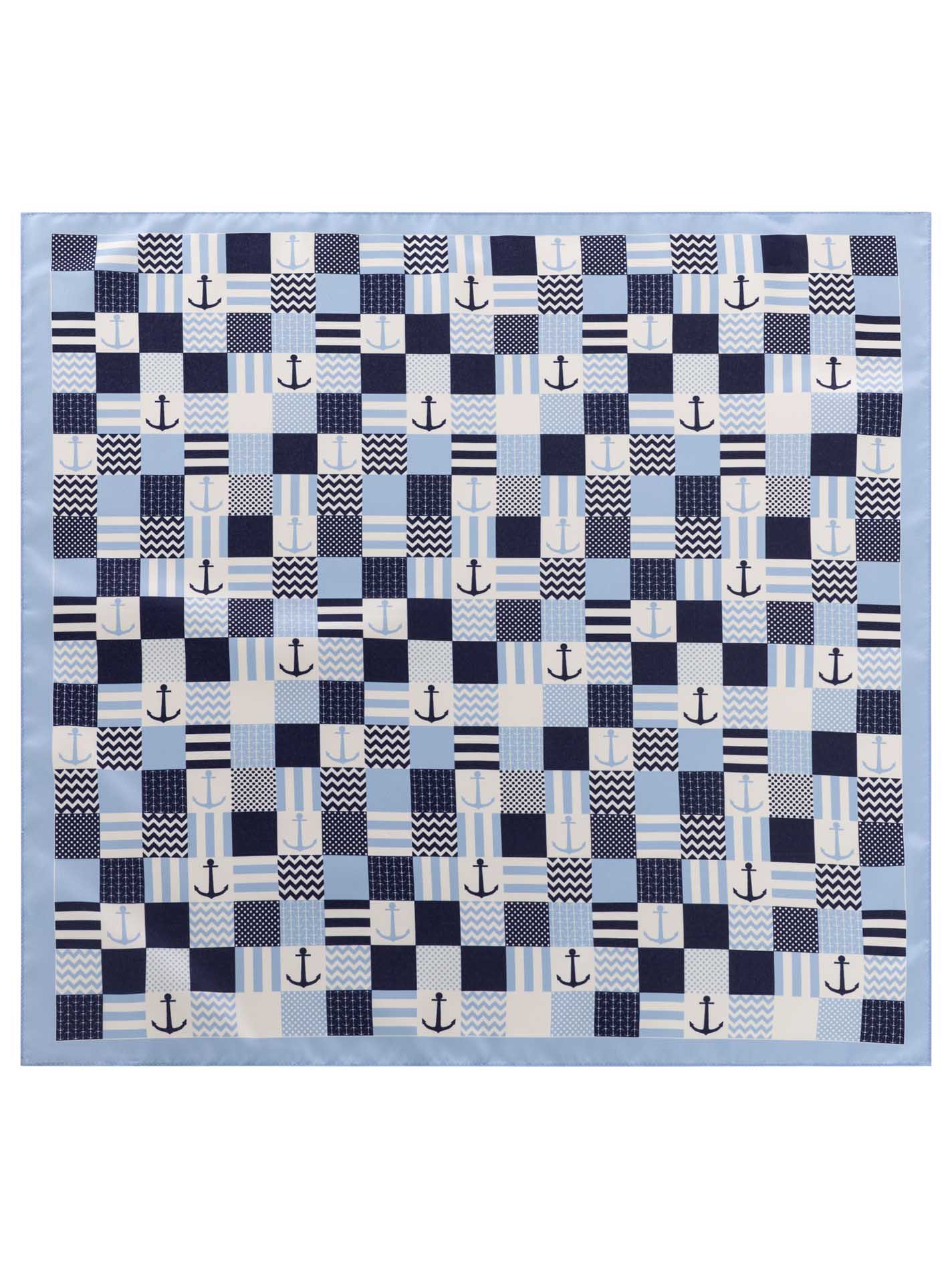 Zwillingsherz Damen Nickituch "Multi Anker"
