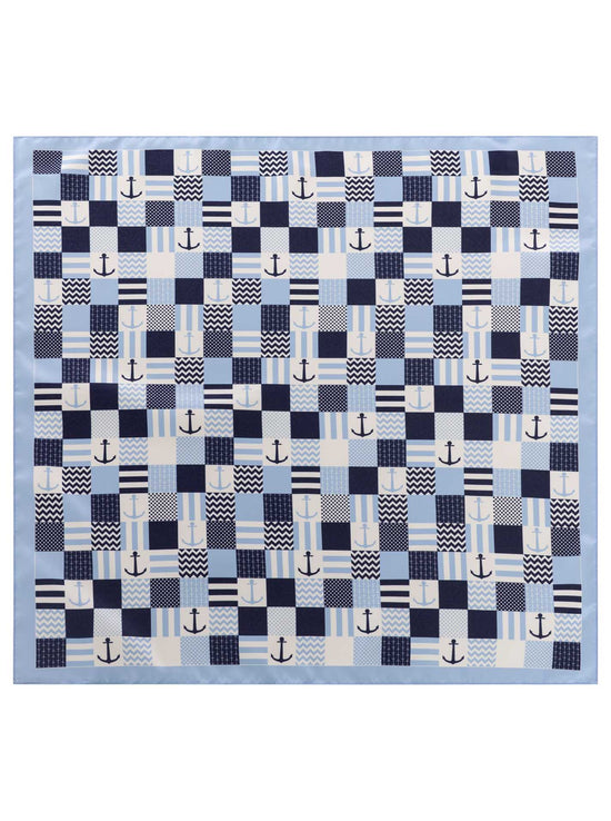 Zwillingsherz Damen Nickituch "Multi Anker"