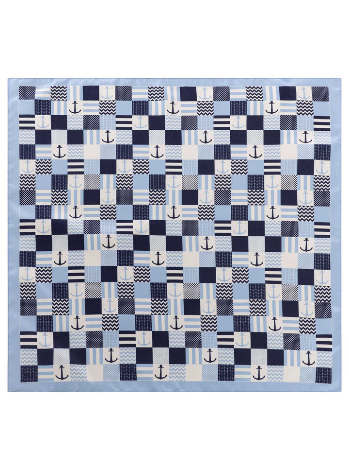 Zwillingsherz Damen Nickituch "Multi Anker"