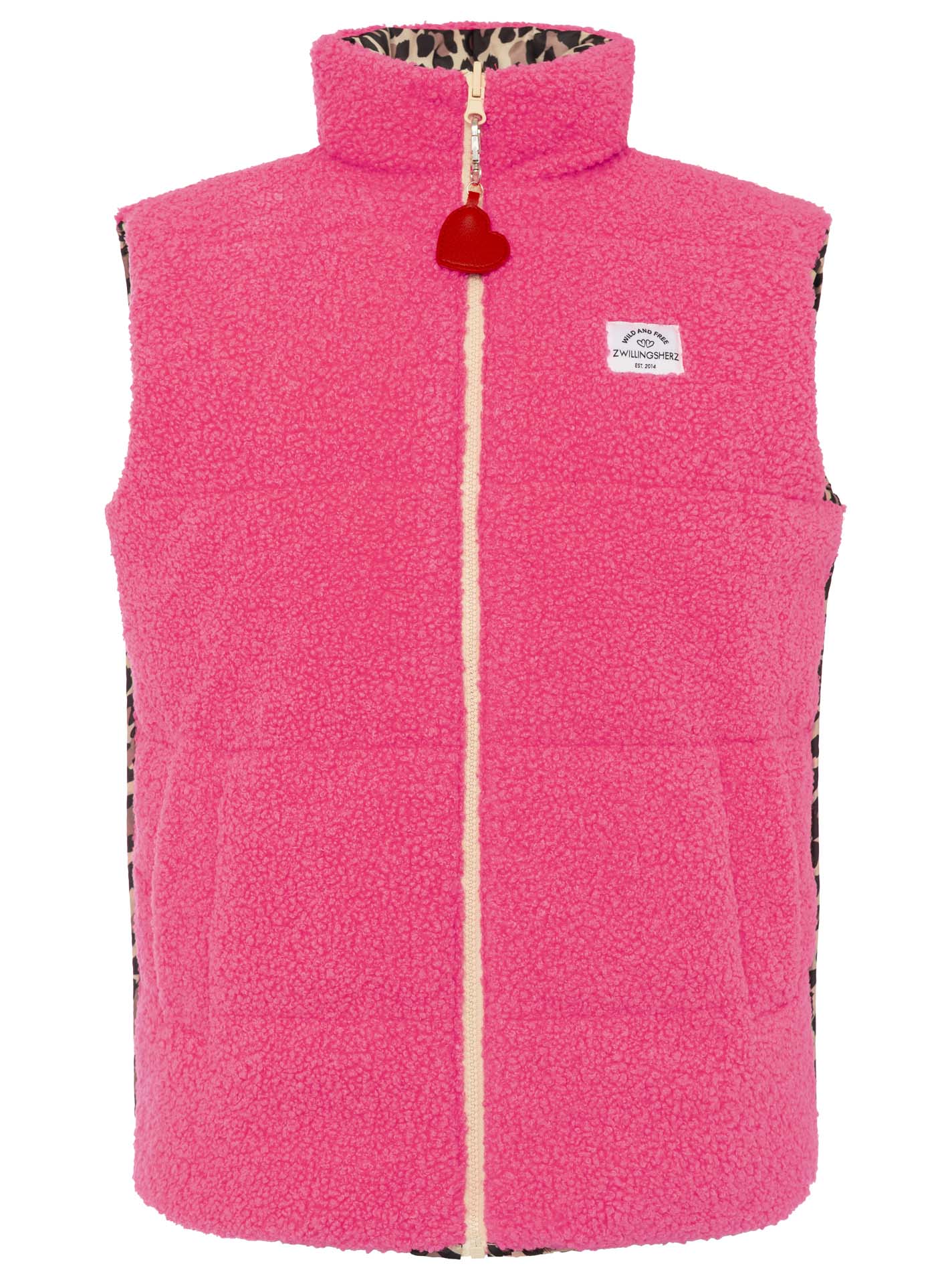 Zwillingsherz Damen Wendeweste "Leo Teddy"