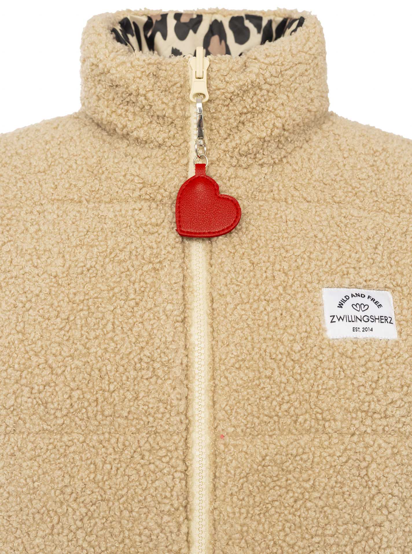 Zwillingsherz Damen Wendeweste "Leo Teddy"
