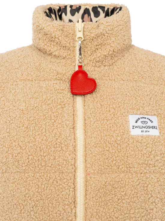 Zwillingsherz Damen Wendeweste "Leo Teddy"