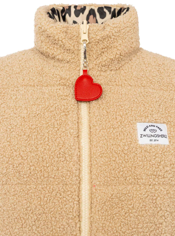 Zwillingsherz Damen Wendeweste "Leo Teddy"