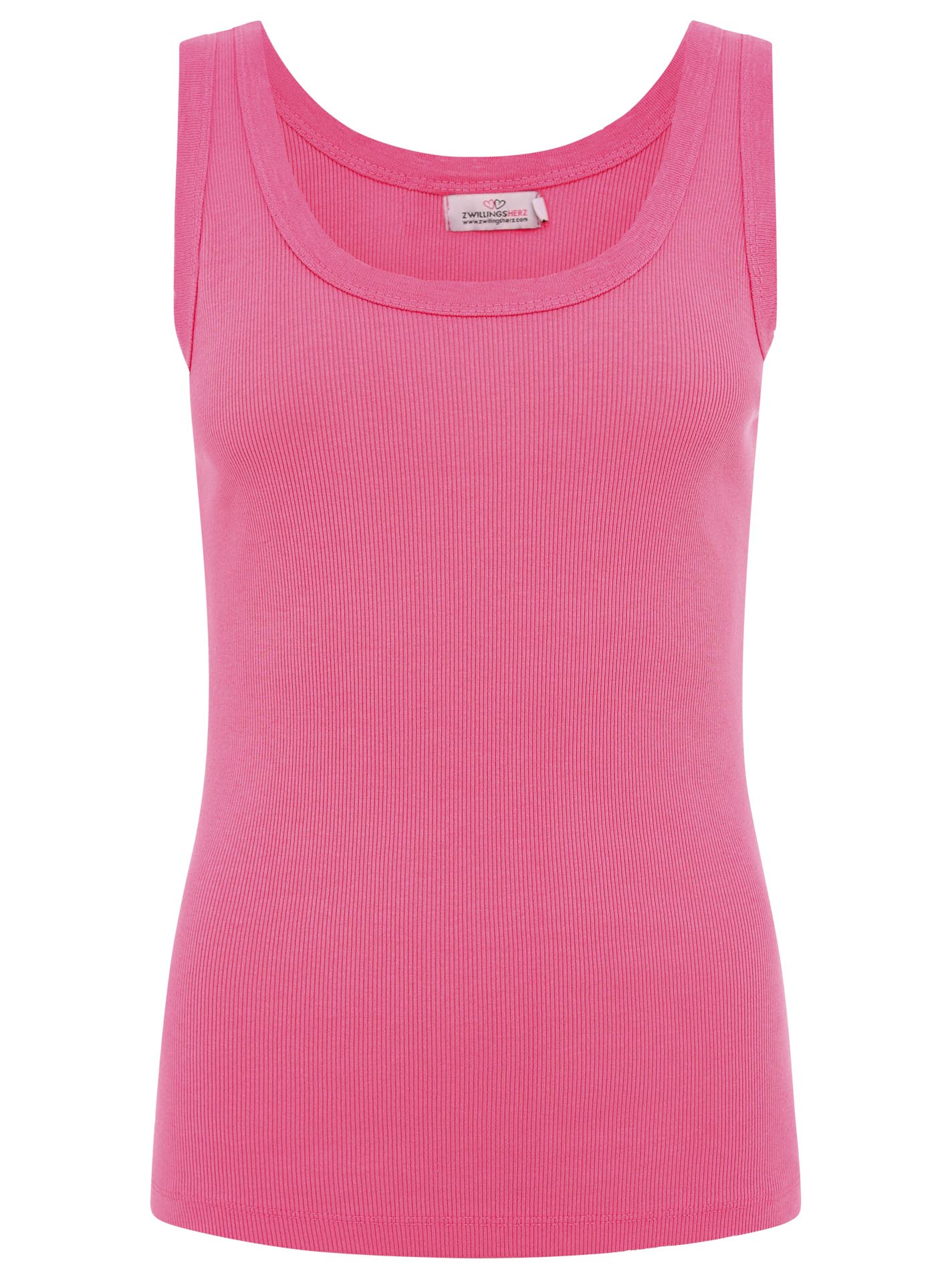 Zwillingsherz Damen Tank Top BW Stone Washed "Rippe"