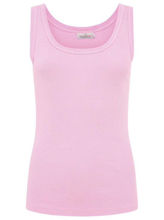 Zwillingsherz Damen Tank Top BW Stone Washed "Rippe"