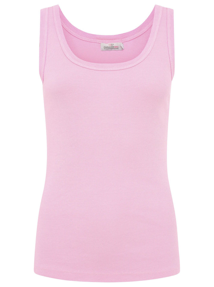 Zwillingsherz Damen Tank Top BW Stone Washed "Rippe"