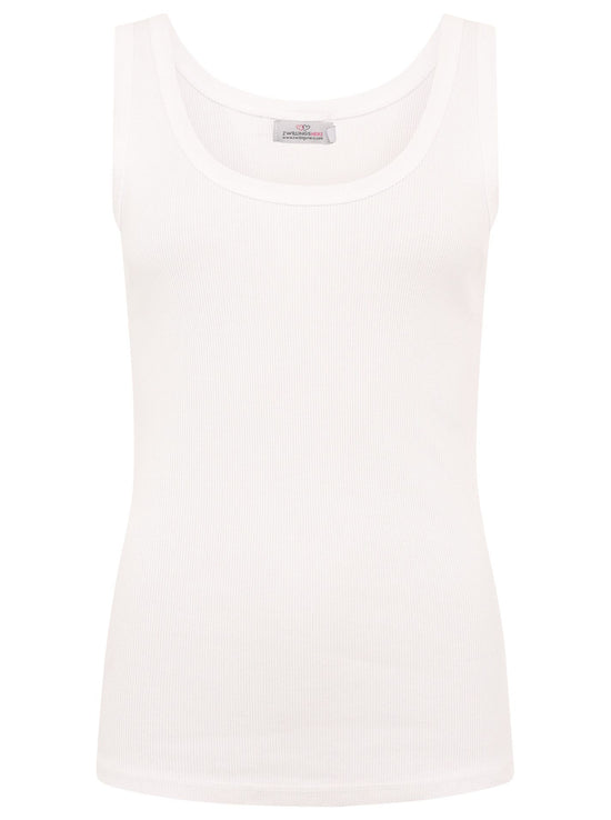 Zwillingsherz Damen Tank Top BW Stone Washed "Rippe"