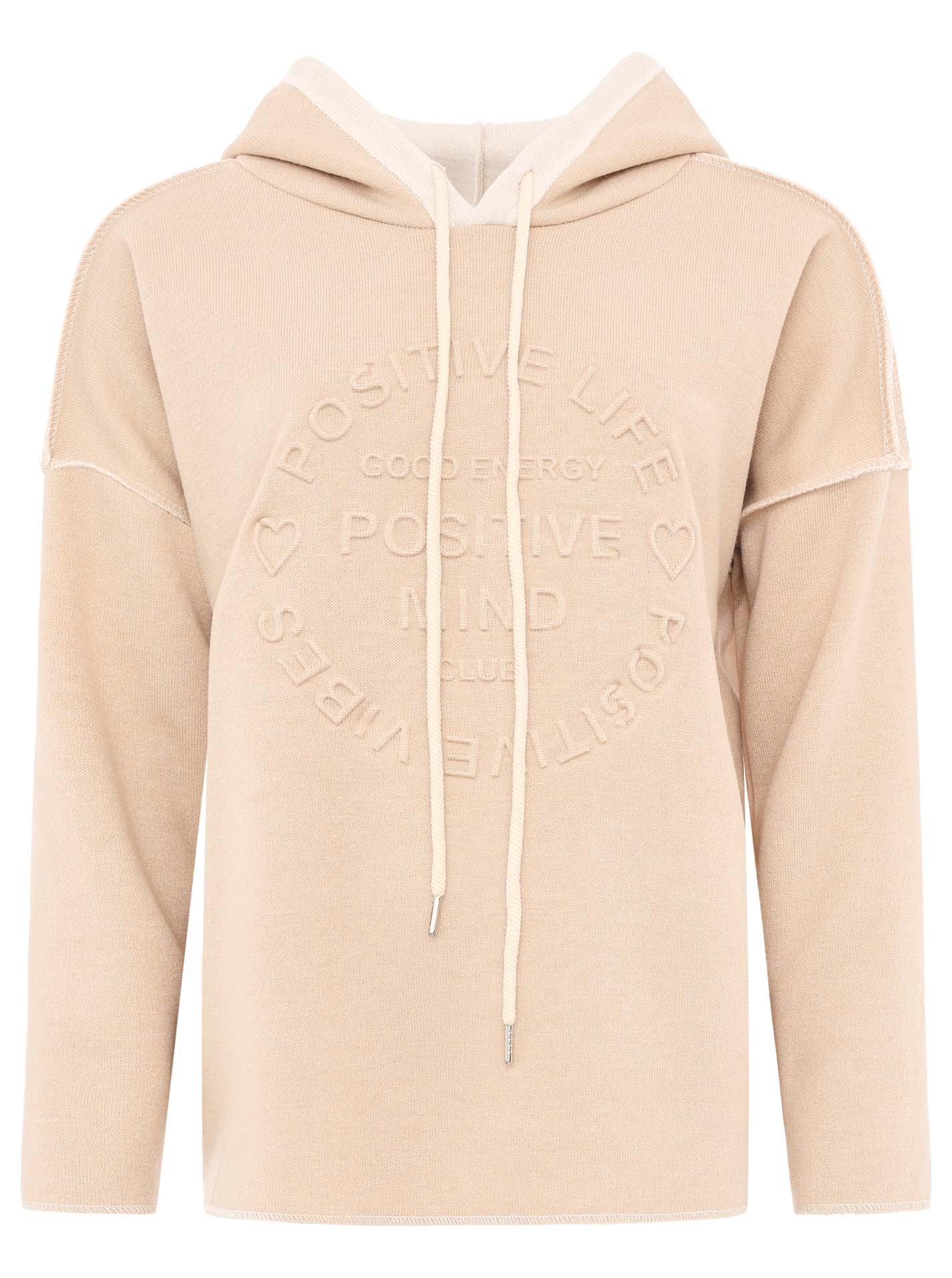 Zwillingsherz Damen Pullover Double Face Hoodie "Positive Mind"